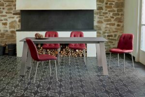 Tavolo allungabile Kalua 42.72 Ingenia Casa struttura acciaio design moderno per cucina Febal